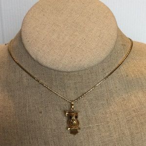 Monet Owl Necklace